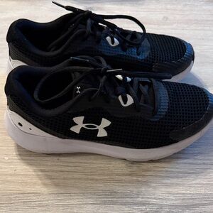 Under Armour Surge Black and White Sneakers